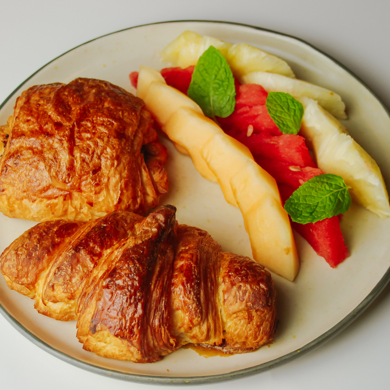 Croissants & Fruit Plate